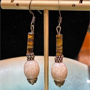 Artisan Handcrafted Gemstone Boho Earrings